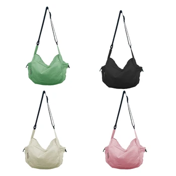 Модная нейлоновая сумка-слинг в стиле Ins с большими вместительными сумками через плечо для любителей молодежного стиля