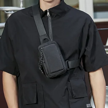 Мини-брендовая мужская сумка через плечо, модная мужская нагрудная сумка, слинг, сумка через плечо для мужчин, чехол для телефона, повседневная l-образная сумка для путешествий. Bolsas