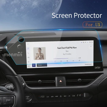 Автомобильные наклейки, Защитная пленка для приборной панели Carplay для LEXUS UX 2023, Защитная пленка для дисплея из закаленного стекла, Навигационный аксессуар для автомобиля