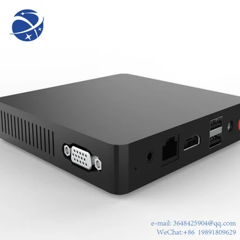 YYHC Mini Windows Pc Безвентиляторный промышленный ПК Nano Box для монитора 4 * USB RJ45 HDM1 N3350 Мини-ПК 0