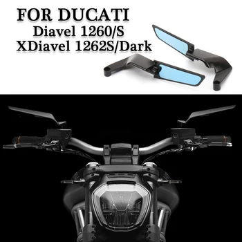 Для Ducati XDiavel 1262S Темное 2021-2023 DIAVEL 1260S 2019-2020 Мотоциклетное Зеркало Заднего Вида Регулируемое Невидимое Зеркало Заднего Вида
