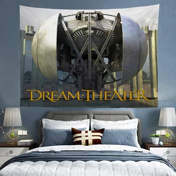 Рок-группа Dream Theater Гобелен на стене Арт-декор комнаты Музыкальные обои Эстетическое украшение спальни Украшение дома