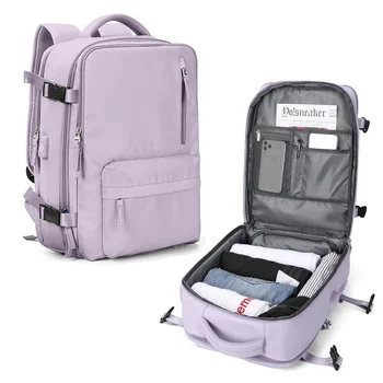 Женская дорожная сумка-рюкзак, многофункциональный чемодан большой емкости, USB-зарядка, школьные сумки, женский багаж, легкие рюкзаки