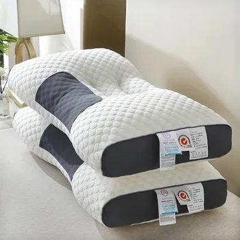 Эргономичная подушка Super 3D для сна, подушка для шеи, защищает шейный отдел позвоночника, Ортопедическая контурная подушка, подстилка для любых положений сна
