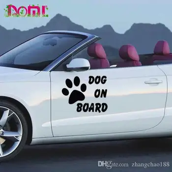 Детская собака на борту автомобиля Ctyling Стильные автомобильные наклейки на лобовое стекло, бампер для мотокросса, Ноутбук, шлем, Виниловая наклейка на стену багажника