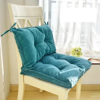 Утолщенная вельветовая подушка для стула, модная однотонная плюшевая подушка для стула, татами, декор для эркера, подушка для спинки.