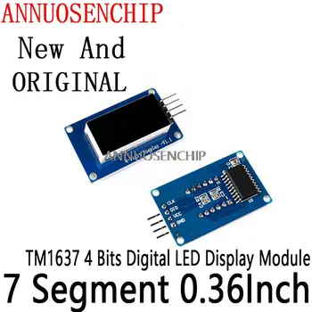 1ШТ 4-битный Цифровой светодиодный дисплей Для часов Arduino, КРАСНАЯ анодная трубка, Четыре последовательных драйвера, плата TM1637, 7 Сегментов, 0,36 дюйма