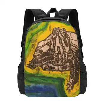 Модные сумки-рюкзаки Todd Hot Sale, цвет черепахи, синий, зеленый, Желтый, Слайдер, Чернильные глаза рептилии, панцирь животного, поплавок для плавания в воде 0