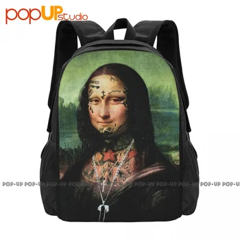 Рюкзак Lil Wayne Mona Lisa Большой емкости, новейшая портативная сумка для покупок, рюкзак для верховой езды