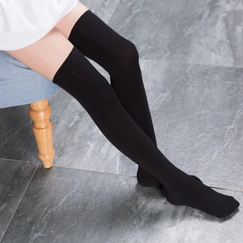Женские носки, чулки, теплые гольфы выше колена, длинные чулки medias, сексуальные чулки medias 5