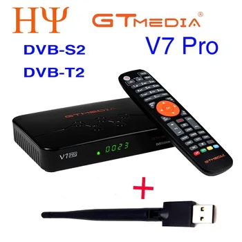 40 шт./лот GTmedia V7 Pro Combo dvb-t2 dvb-s2 Спутниковый Ресивер H.265 USB Wifi 1080P V7 pro Телеприставка 5
