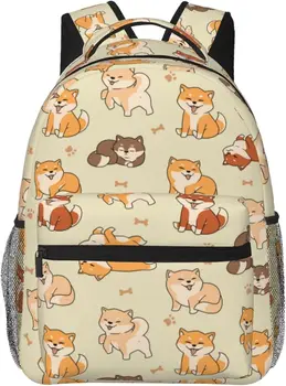 Прекрасная милая собака породы Сиба-Ину, легкий рюкзак для ноутбука для женщин и мужчин, сумка для книг в колледже, повседневный рюкзак, дорожная сумка