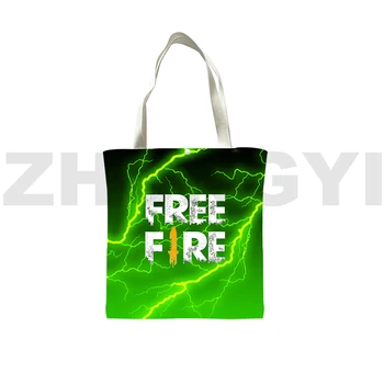 Повседневная 3D-сумка Free Fire, клатч, забавная игра, сумка Free Fire Garena, дорожные сумки для женщин, большая холщовая сумка-тоут