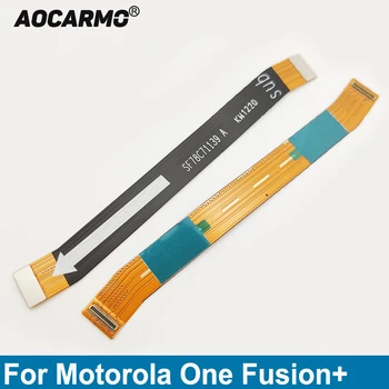 Aocarmo Для Motorola Moto One Fusion + Plus Разъем Основной платы Гибкий Кабель Для Подключения материнской платы
