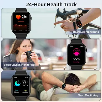 SENBONO 2023 Мужские смарт-часы Bluetooth Call AI Voice Watch Датчик кислорода в крови Фитнес-трекер Спортивные умные часы для мужчин и женщин для IOS 2