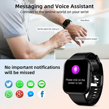 SENBONO 2023 Мужские смарт-часы Bluetooth Call AI Voice Watch Датчик кислорода в крови Фитнес-трекер Спортивные умные часы для мужчин и женщин для IOS 5