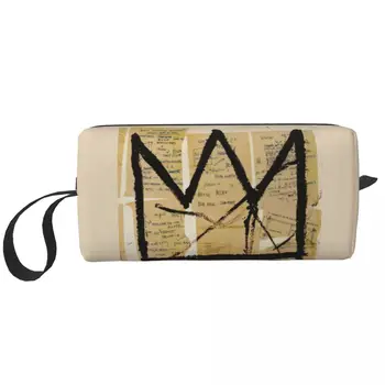Сумка для туалетных принадлежностей Crown By Jean Michel Basquiats для женщин, Органайзер для косметики в стиле граффити, женская коробка для хранения косметики Dopp Kit Box