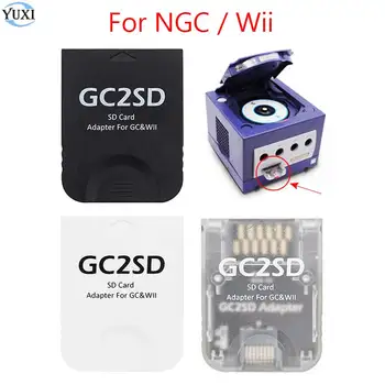 YuXi GC2SD Card Adapter Портативный Считыватель Карт Памяти TF Card Adapter Для Игровых Аксессуаров GameCube И Консолей Wii