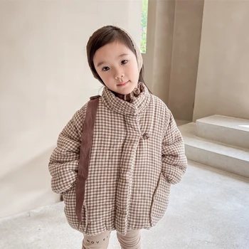 Пуховик MODX для девочек, осенне-зимняя одежда, утепленная теплая верхняя одежда Унисекс, детские модные хлопковые куртки, пальто 2, 6, 8 лет