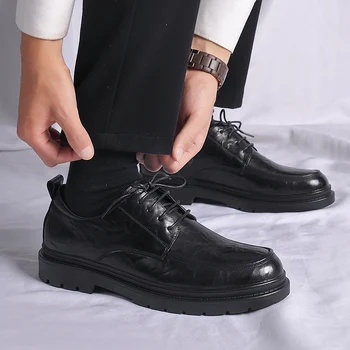Роскошные мужские туфли с перфорацией типа 