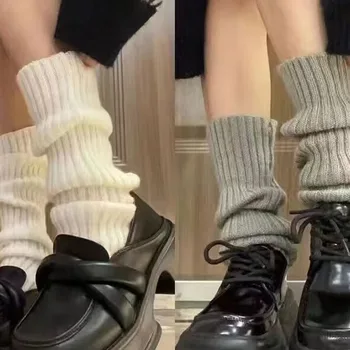 Складывающиеся Универсальные комфортные носки с рукавами Теплоизоляция Морозостойкие трикотажные носки в вертикальную полоску для девочек до икр
