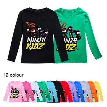 Аниме ниндзя Кидз костюм детская повседневная топы одежда для подростков девочек О-образным вырезом футболка для малышей мальчиков с длинным рукавом пуловеры и пиджаки
