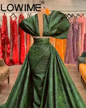 Модные Изумрудно-зеленые вечерние платья Русалки от кутюр, платье для красной ковровой дорожки, вечерние женские платья для свадебных вечеринок, праздничные платья Vestidos