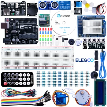 ELEGOO UNO Project Super Starter Kit с руководством и UNO R3, совместимым с Arduino IDE, электронным комплектом DIY