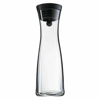 Графин для воды, бутылка из боросиликатного стекла объемом 1,8 л, Простой кувшин с откидной крышкой