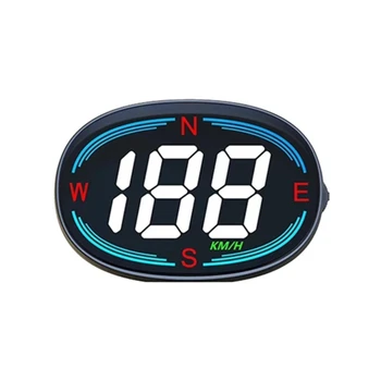 Автомобильный Спидометр Охранная сигнализация HUD Уровень дисплея на лобовом стекле Проектор скорости Сигнализация о превышении скорости Цифровой измеритель 0