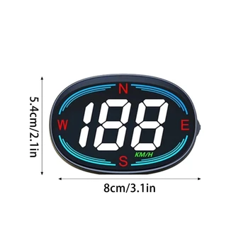 Автомобильный Спидометр Охранная сигнализация HUD Уровень дисплея на лобовом стекле Проектор скорости Сигнализация о превышении скорости Цифровой измеритель 5