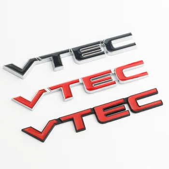 3D Металлический Логотип VTEC Буквы Эмблемы Автомобиля Значок На Крыле Наклейка На Багажник Для Honda Civic Accord CB400 Odyssey CRV VTEC Аксессуары Для Наклеек