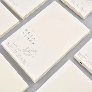 Высококачественные вкладыши для дневника для тетради формата А6, обложка в виде сетки, чистый лист бумаги весом 100 г, японский дневник повестки дня