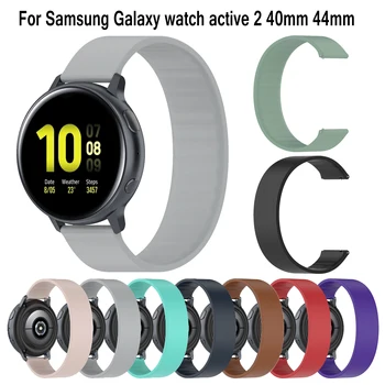 20 мм Силиконовые Ремешки Для Samsung Galaxy watch active 2 40 мм 44 мм Watch 3 41 мм Браслет для Huami Amazfit GTS 2 Mini GTS 2e BIP
