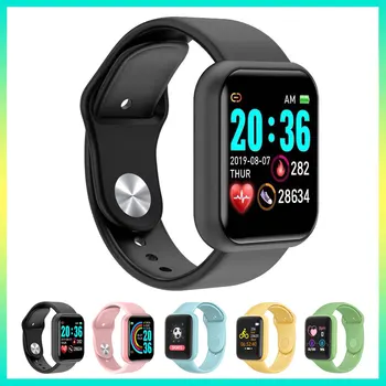 Многофункциональные Смарт-Часы Мужские часы С Bluetooth-Подключением Телефон Музыка Фитнес Спортивный Браслет Монитор Сна Y68 Smartwatch D20