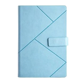 Цельнокроеный синий Дневник повестки дня, канцелярский блокнот, кожаный журнал для школьных канцелярских принадлежностей
