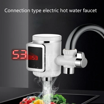 Электрический кухонный водонагреватель, кран мгновенной подачи горячей воды, Кран холодного нагрева, проточный водонагреватель без бака 0