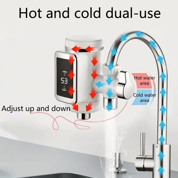 Электрический кухонный водонагреватель, кран мгновенной подачи горячей воды, Кран холодного нагрева, проточный водонагреватель без бака 4
