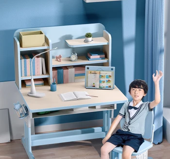 Детский учебный стол домашний стол учащиеся начальной школы могут поднять письменный стол.