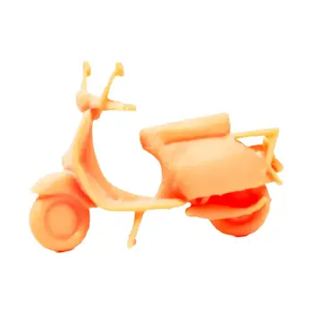 Масштаб 1:64 Неокрашенный крошечный мотоцикл Сказочный сад микро пейзаж песок макет стола Украшение Диорама Декорации модель из смолы декор 1