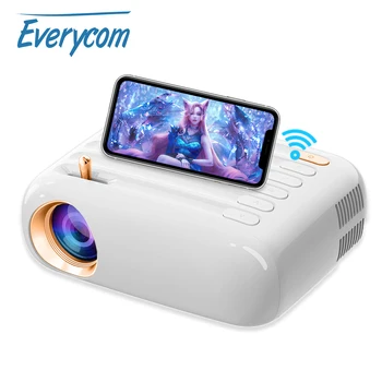 Everycom T3 Beam Projector с поддержкой 1080P домашнего кинотеатра Android Mini Портативный проектор для фильмов Smart tv Beamer