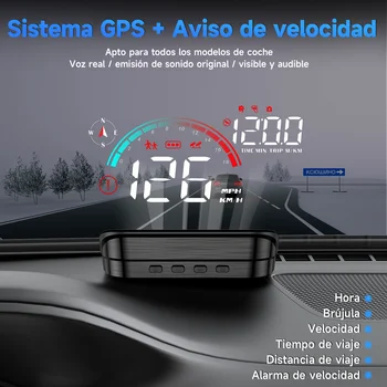 Головной дисплей Ancel M22 HUD Auto OBD2 GPS Проектор Цифровой дисплей для спидометра автомобиля Аксессуары для предупреждения Аксессуары