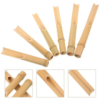 6шт труб для ветряных перезвонов Трубки для изготовления ветряных перезвонов Бамбуковые трубки DIY