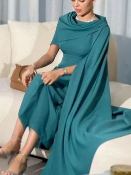 Jirocum Элегантное платье для выпускного вечера в стиле русалки, женское вечернее платье без рукавов с круглым вырезом, вечернее платье длиной до щиколоток, платья для особых случаев из Саудовской Аравии 2