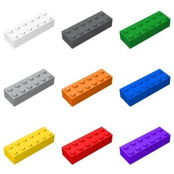 Строительные блоки Base High Brick 2x6 MOC Part 10 шт. Совместимые со всеми брендами DIY Creativity Education Assembles Toy for Children 2456