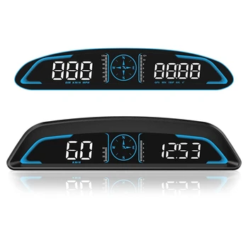 Цифровой GPS-спидометр с сигнализацией о превышении скорости, измеритель пробега с предупреждением об усталости от вождения