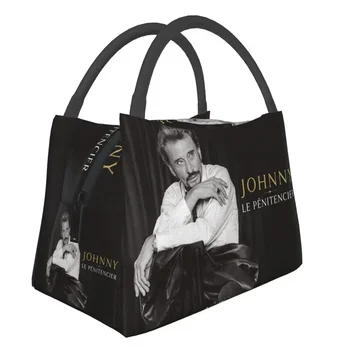 Утепленные сумки для ланча Johnny Hallyday Rock для женщин, многоразовый термосумка для ланча France Singer Cooler, Пляжный кемпинг, путешествия