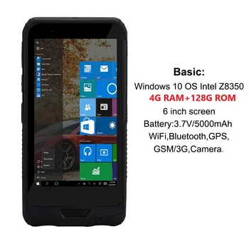 Прочный Портативный Планшет с ОС Windows 10, 6-дюймовый Терминал PDA, Считыватель штрих-кодов, Сканер 1D 2D, Сканер Honeywell