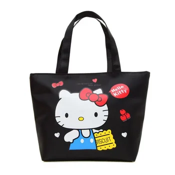 Женские сумки Hello kitty, повседневная сумка через плечо, несколько цветовых вариантов, женская хозяйственная сумка, сумка для хранения большой емкости