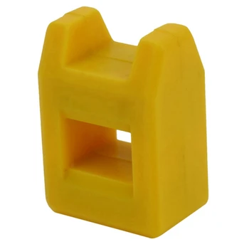 4X Отвертка, намагничиватель, размагничивающий инструмент, магнитный практичный подборщик, Цвет: желтый